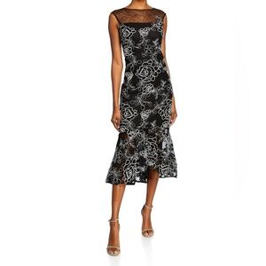 Rickie Freeman For Teri Jon Sleeveless Midi Gown Size 6